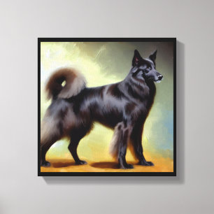 Groenendael Belgium Shepherd Hund Canvastryck