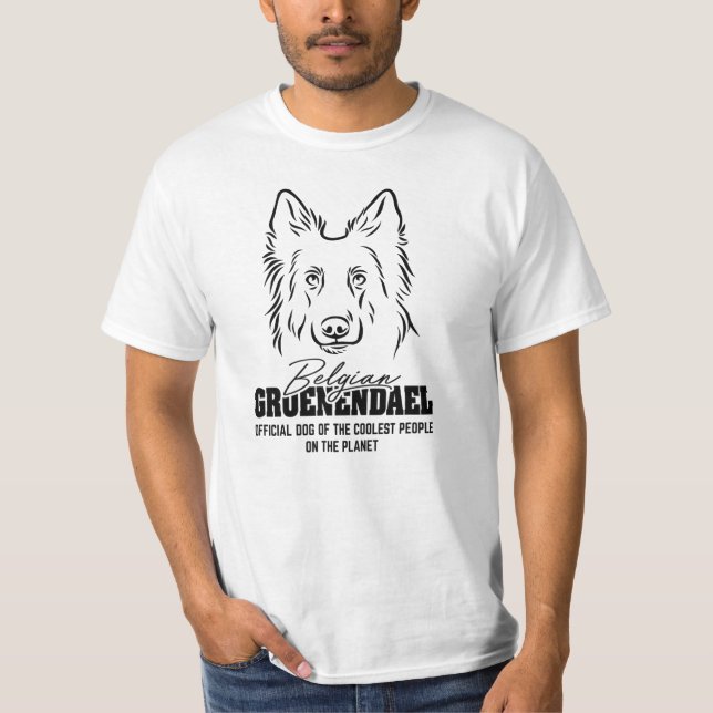Groenendael Officiell Hund för de kallaste T Shirt (Framsida)