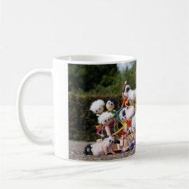 Groepsfoto van de Fubby's. Een vrolijk volkje. Kaffemugg