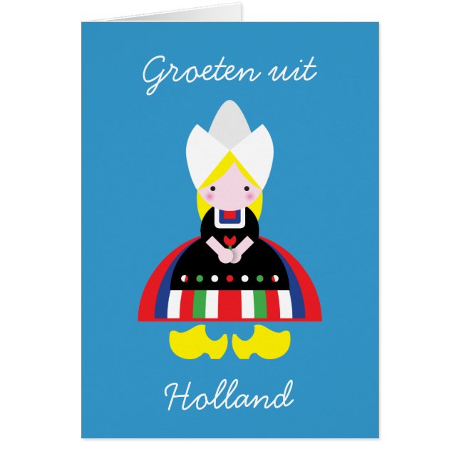 Groeten uit Holland Hälsningskort (Framsidan)