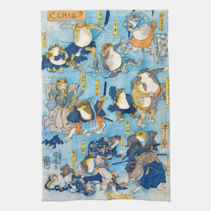 Grog Kabuki Actor, Kuniyoshi, Ukiyo-e Kökshandduk