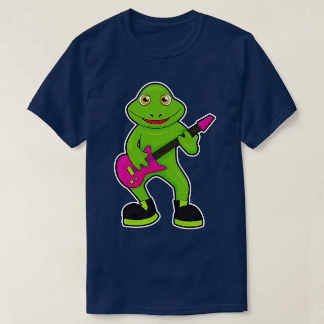 Grog som musiker med Guitar T Shirt (Design framsida)