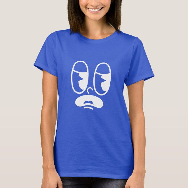 Groggy Glitch Face T Shirt (Framsida)