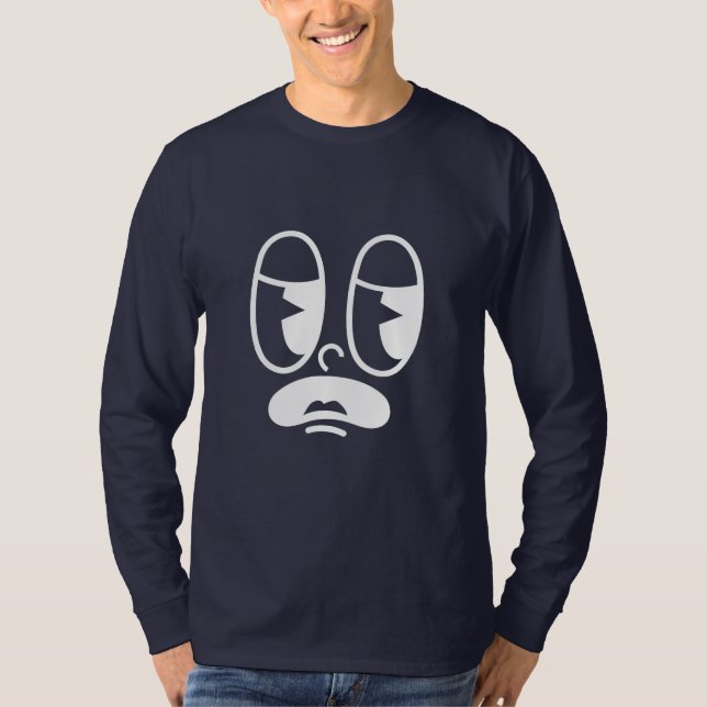 Groggy Glitch Face T Shirt (Framsida)