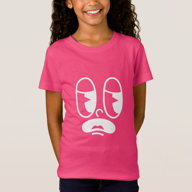 Groggy Glitch Face T Shirt (Framsida)