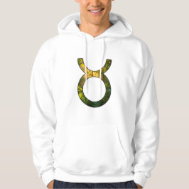 Grogrund Taurus Serenity - Lush Grönt Earthy Art Hoodie
