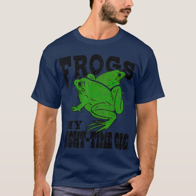 Grogs Min Natt Gig Frog Hunting Hunter Gift T Shirt (Framsida)
