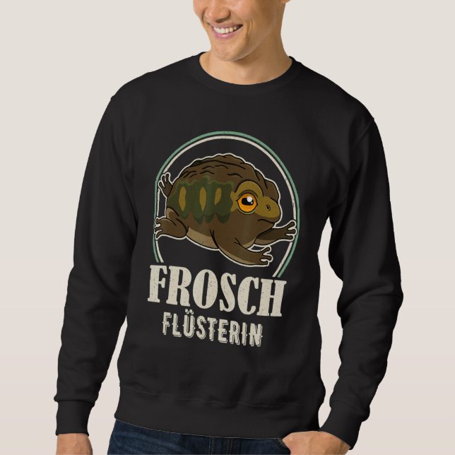 Grogs Toads Biology Biolog Humor Say Amphibi Lång Ärmad Tröja (Framsida)
