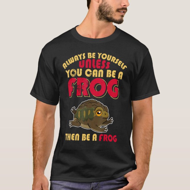 Grogs Toads Biology Biolog Humor Say Amphibi T Shirt (Framsida)