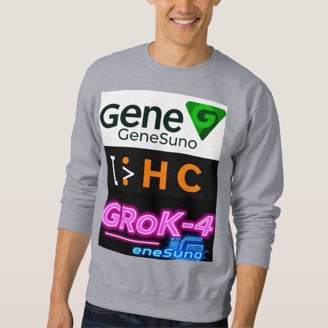 Grok4 artificiell intelligens Gene Suno T-Shirt Lång Ärmad Tröja (Framsida)