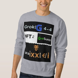Grok4 artificiell intelligens perfekt Idea T-Shirt Lång Ärmad Tröja