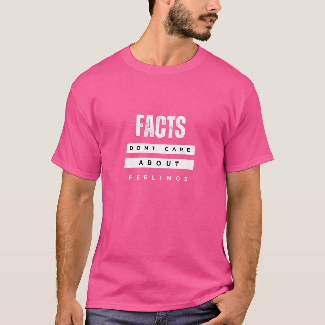 Grok: Facts Don't Care About Feelings (Dark) T Shirt (Framsida)