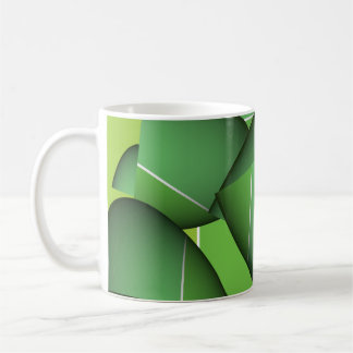 Grön Abstrakt En Kaffemugg