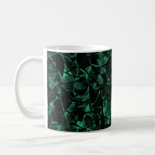 grön abstrakt kaffemugg