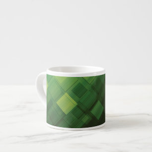 Grön abstrakt teknologidesign espressomugg