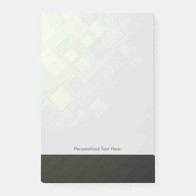 Grön abstrakt teknologidesign post-it block (Framsida)