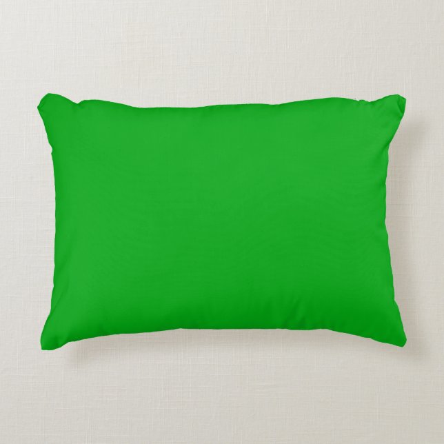 Grön accentkudde 40 cm x 30 cm prydnadskudde (Framsidan)