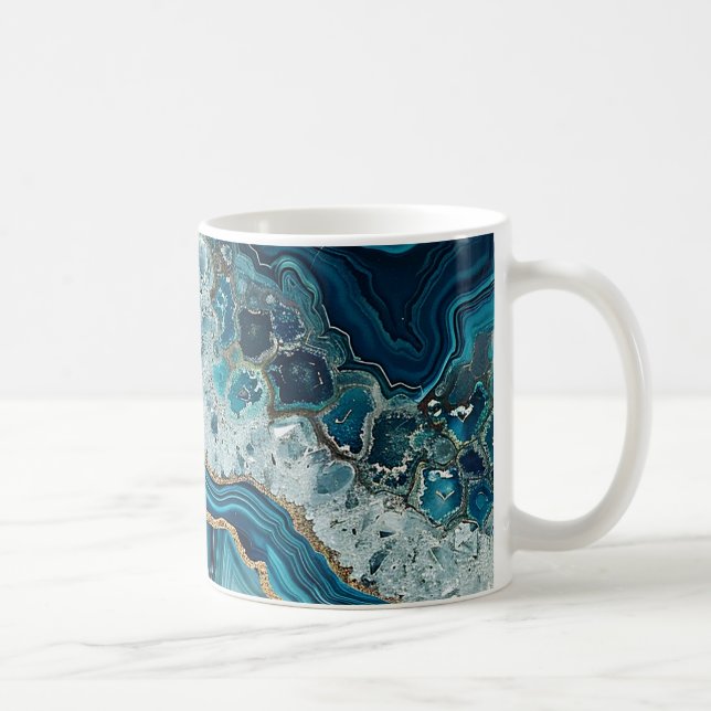 Grön Agat Kaffe Mugg (Höger)