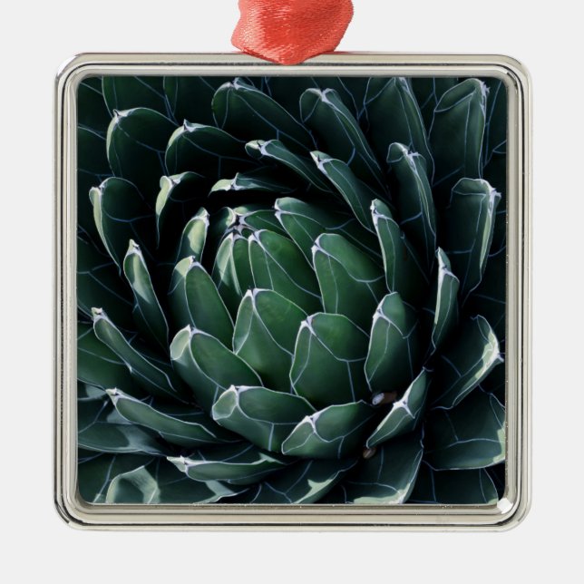 Grön Agave Julgransprydnad Metall (Framsidan)