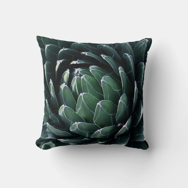 Grön Agave Kudde (Framsida)