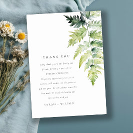 GRÖN AKVARIEFARG FERN BLADVERK TACK KORT