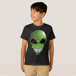 Grön Alien barn T-shirt