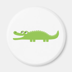 Grön alligator magnet