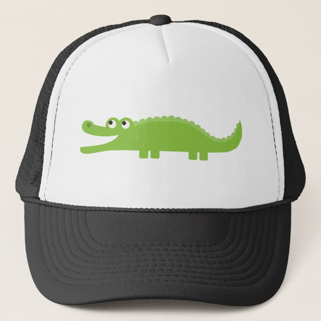 Grön alligator truckerkeps (Framsida)