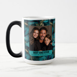 Grön Amaryllis Blommig Papa Tacksamhet Magisk Mugg