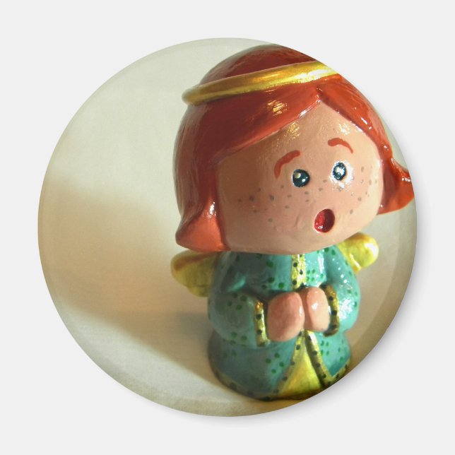 Grön ängel V Magnet (Framsidan)
