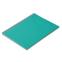 Grön anteckningsbok | Turkos minimal spiraljournal