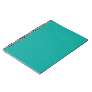 Grön anteckningsbok Turkos minimal spiraljournal
