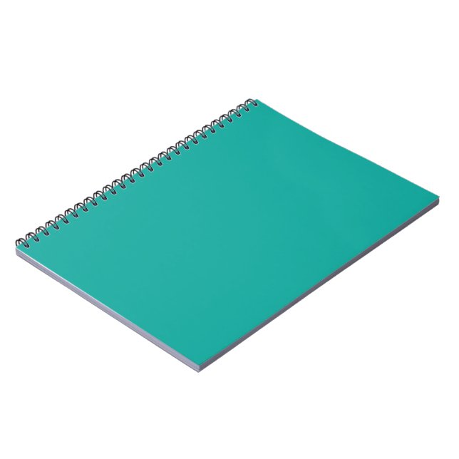 Grön anteckningsbok | Turkos minimal spiraljournal (Vänstra Sidan)
