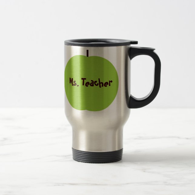 Grön Apple läraremugg Resemugg (Höger)
