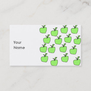 Grön Apple modell Visitkort
