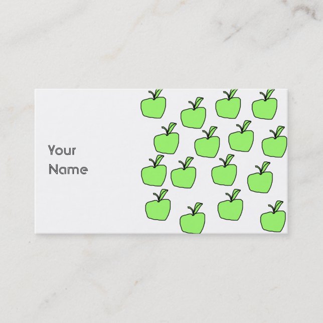 Grön Apple modell Visitkort (Framsida)