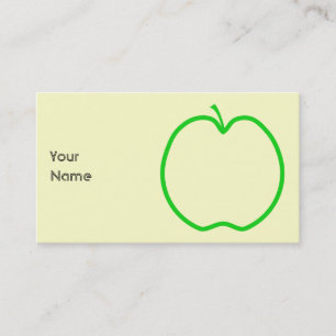 Grön Apple översikt Visitkort