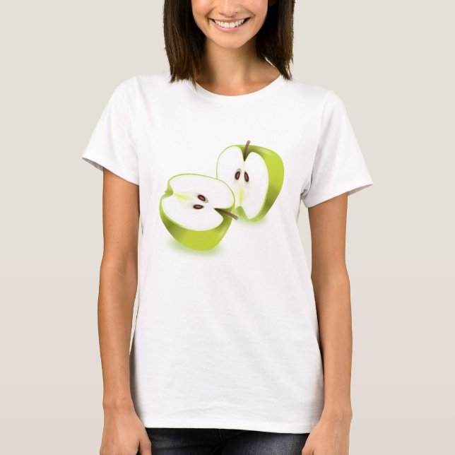 Grön apple. t-shirt (Framsida)