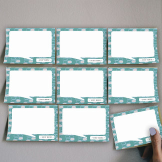 Grön återanpassning av College Stationery Post-it Block