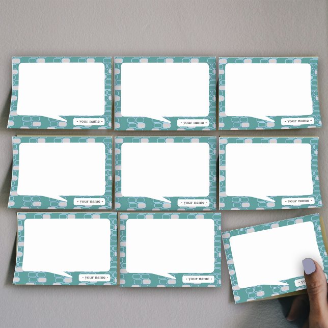 Grön återanpassning av College Stationery Post-it Block (Skapare uppladdad)