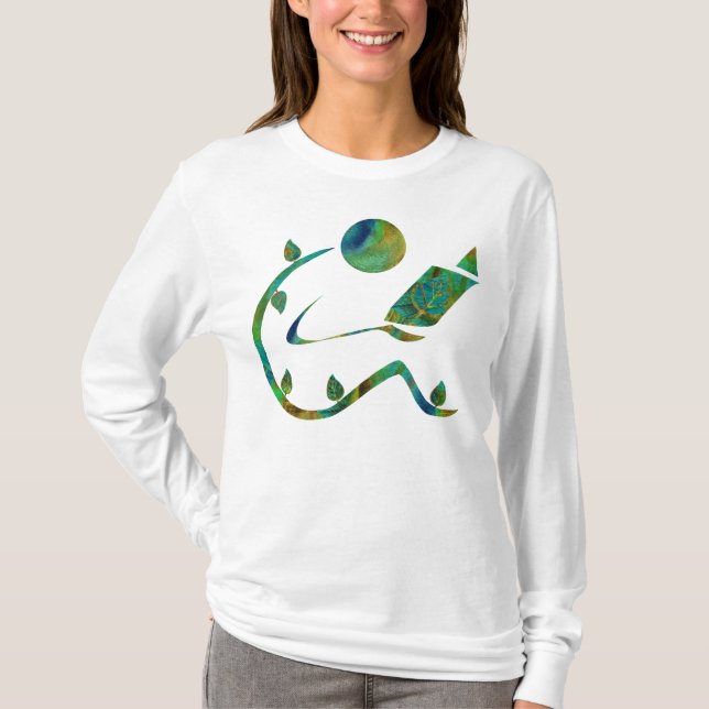 Grön avläsare en sid skjortan tee shirt (Framsida)