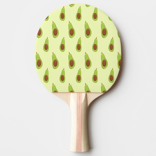 Grön Avokado Ping Pong-paddle Pingisracket (Framsidan)