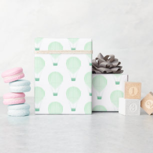 Grön baby shower för luftballong   presentpapper