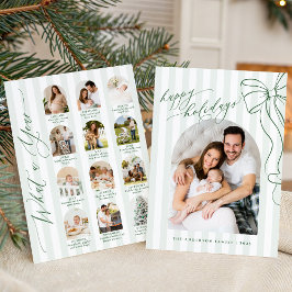 Grön båge - vilken årssammanfattning - månatlig fo julkort