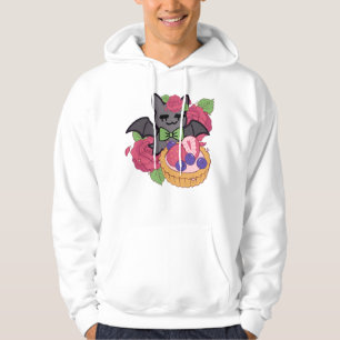 Grön Bågfladdermus och Fruktbakelse Hoodie