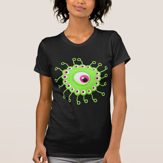 Grön bakterie t-shirt (Framsida)