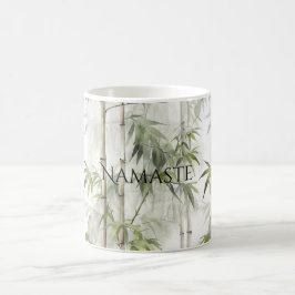 Grön Bambu Mindfulness Yoga Kaffemugg