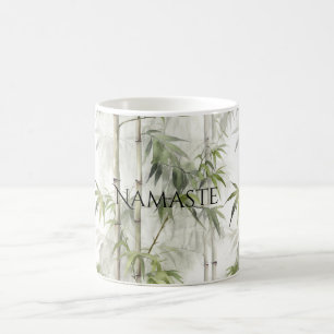Grön Bambu Mindfulness Yoga Kaffemugg