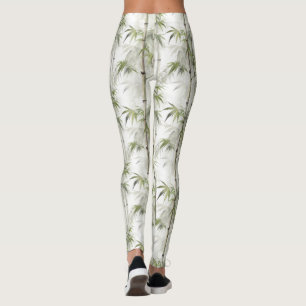 Grön Bambu Mindfulness Yoga Leggings