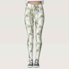 Grön Bambu Mindfulness Yoga Leggings